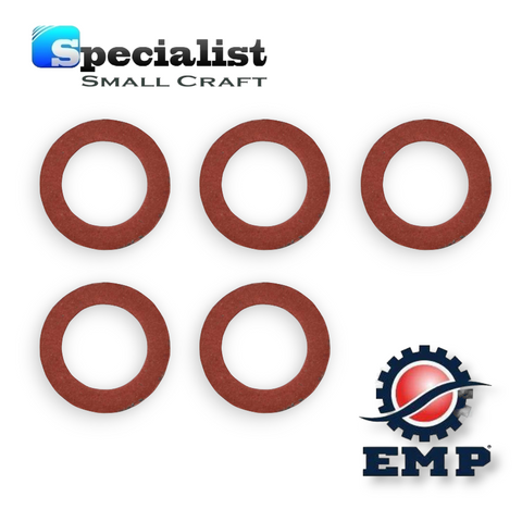 Lower Unit Drain & Fill Screw Fibre Washer (Pack of 5) for various Yamaha, Selva, Mercury & Mariner Outboards