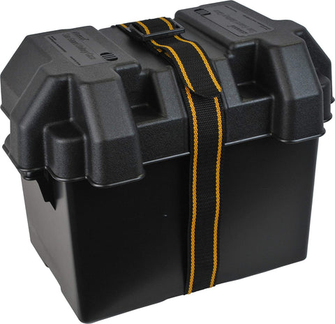 Large Sized Vented Marine Battery Box for Boats, Caravans, Motorhomes & Trailers