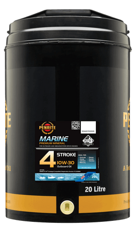 Penrite Premium NMMA FC-W CAT Approved Mineral Marine 10W-30 4-Stroke Oil (20 Litres)