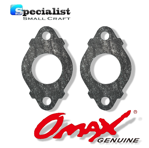 Pack of 2 OMAX Carburetor Intake Manifold Gaskets to suit Yamaha & Selva F6-F9.9 Outboards, replacing Pt. No. 68T-13646-A0