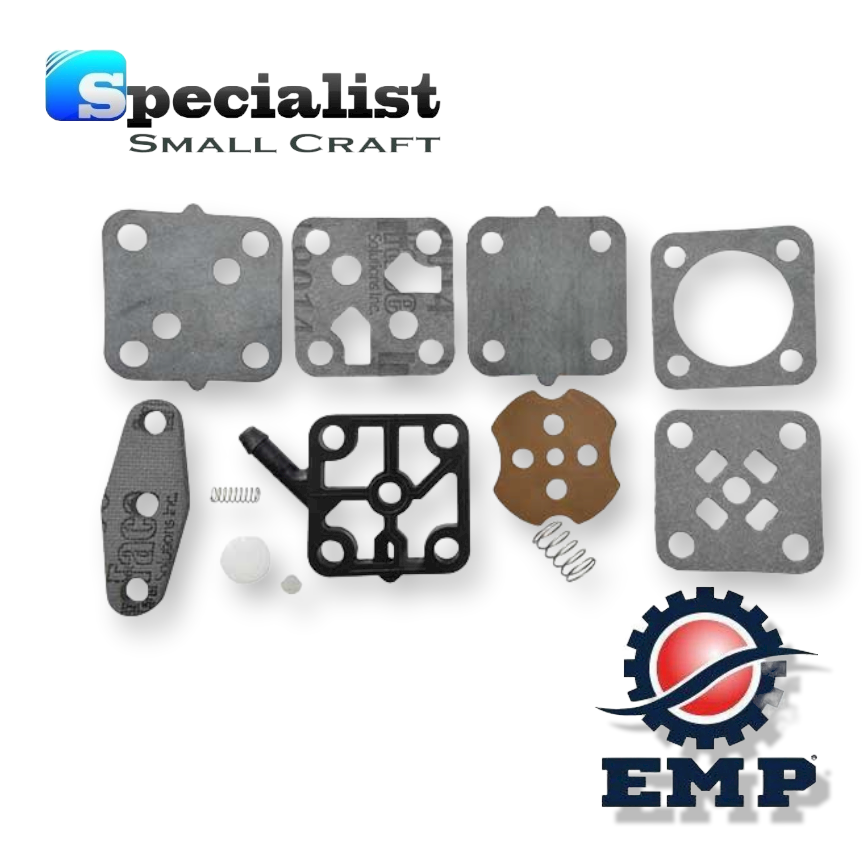 Fuel Pump Repair Kit for two stroke Johnson Evinrude 2-cyl 3-15hp outboards