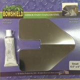 BowShield - Polished 316 Stainless plate and adhesive for bow eye