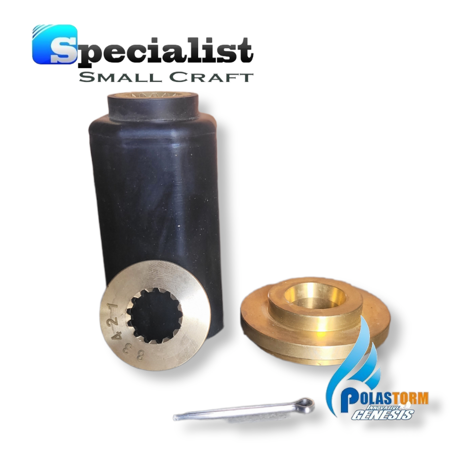 PolaFlex Propeller Hub Bush Kit: Yamaha FT50-F100 Outboards (with small gearcase)