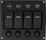 IP66 4-Way Modular Switch Panel with circuit breakers