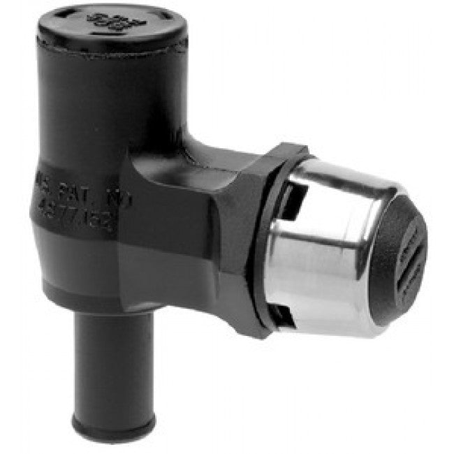Attwood 90 Deg. P-Trap Fuel Tank Vent with S/S Cap (5/8" ID hose barb)