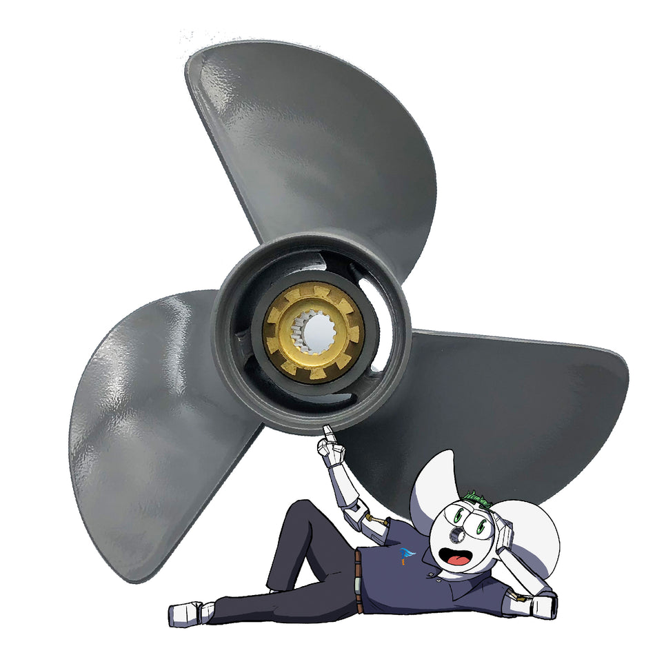 13 1/2"x 15" PolaStorm Aluminium Outboard Propeller Honda 75-130hp