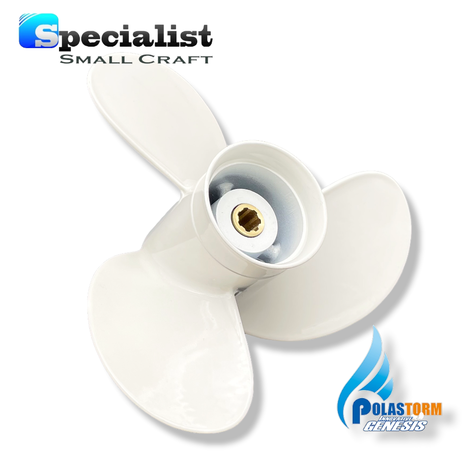 8 1/2" x 8 1/2" -N PolaStorm Aluminium Propeller Yamaha Selva 6-9.9hp