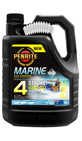 Penrite NMMA Approved Fully Synthetic Marine 10W-40 4-Stroke Oil (4 Litres)