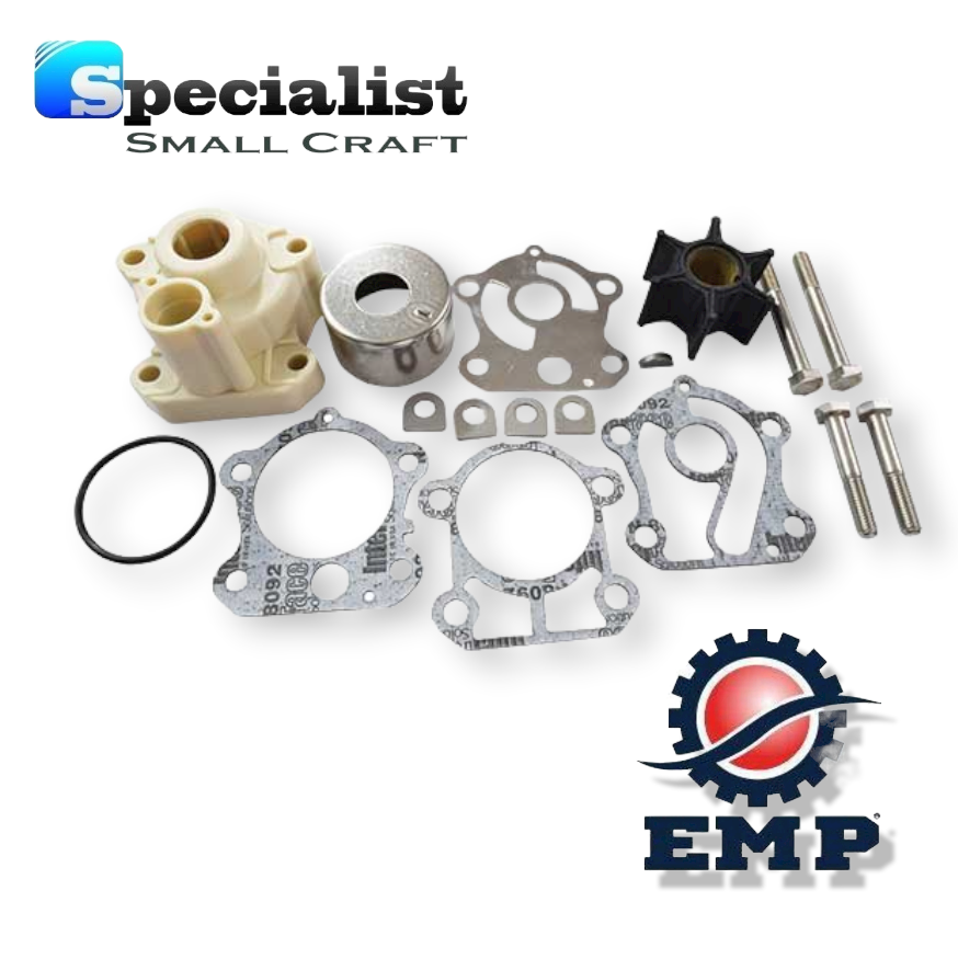 Water Pump Kit with housing to suit Yamaha 60-90hp Yamaha 2-Stroke Outboard Motors, replacing Pt. No. 692-W0078-02