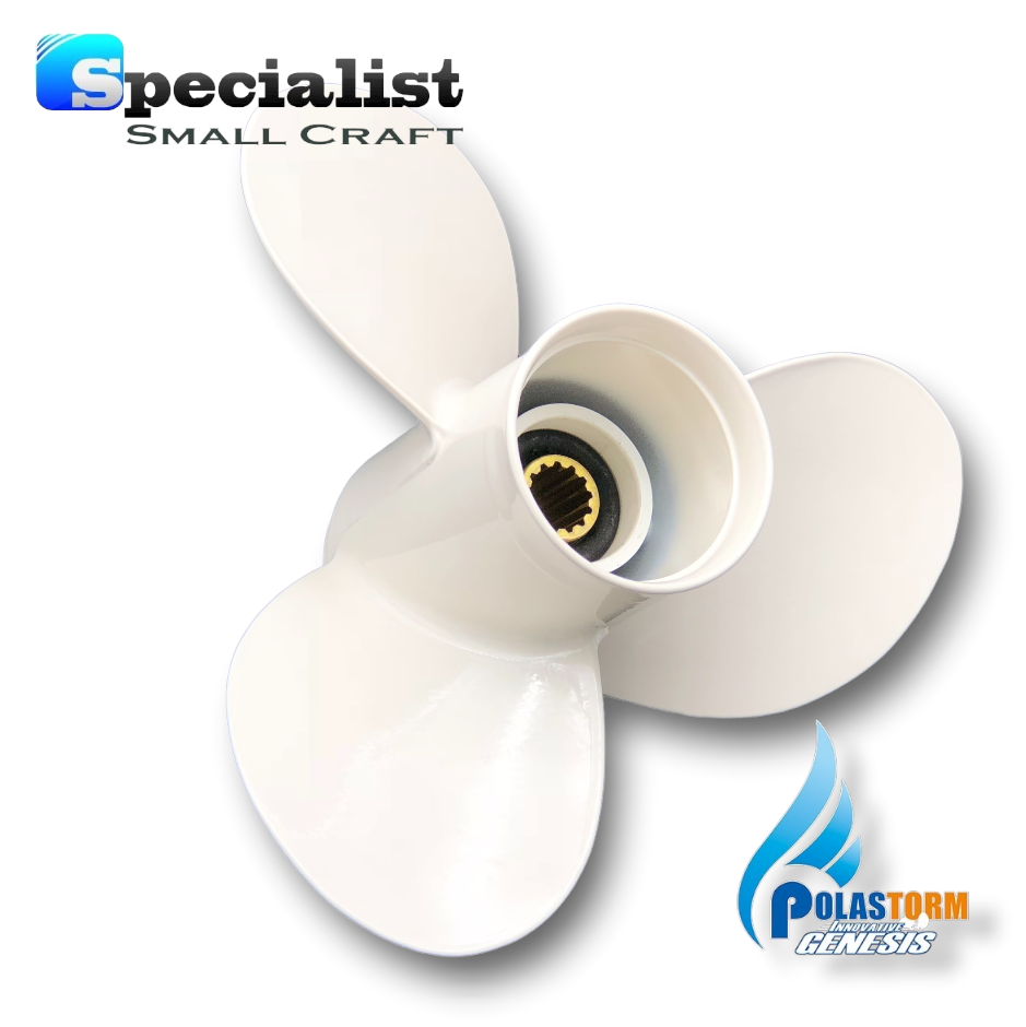 11 3/8" x 12"-G PolaStorm Aluminium Propeller Yamaha Selva FT25-60hp