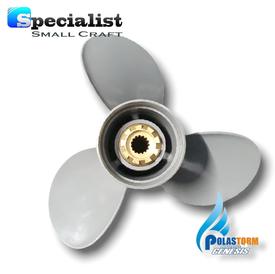 13"x 19" PolaStorm Aluminium-Titanium Propeller for Honda 75hp-130hp