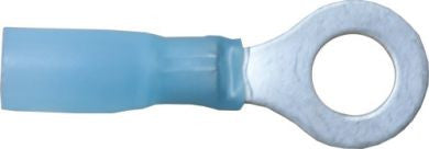Blue HeatShrink Ring 6.4mm Connectors (Pack of 25)