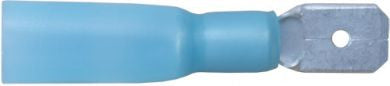 Blue HeatShrink Male Spade 6.3mm Connectors (Pack of 25)