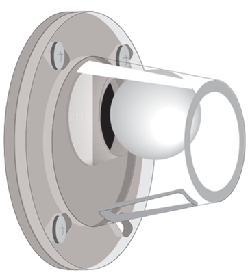 3" Ball Valve SeaScupper (clear housing)